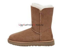 UGG BAILEY SHORT ZIP CHESTNUT