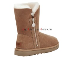 UGG BAILEY SHORT ZIP CHESTNUT