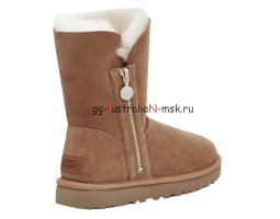 UGG BAILEY SHORT ZIP CHESTNUT