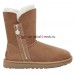 UGG BAILEY SHORT ZIP CHESTNUT