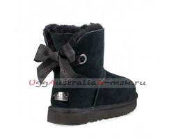 UGG BAILEY BOW MINI CUSTOMIZABLE BLACK