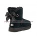 UGG BAILEY BOW MINI CUSTOMIZABLE BLACK