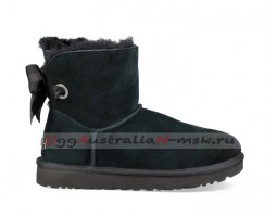 UGG BAILEY BOW MINI CUSTOMIZABLE BLACK