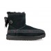 UGG BAILEY BOW MINI CUSTOMIZABLE BLACK