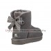 UGG BAILEY BOW MINI CUSTOMIZABLE CHARCOAL