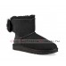 UGG BOW MINI FLUFF BOOT BLACK