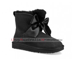 UGG GITA BOW MINI BOOT BLACK