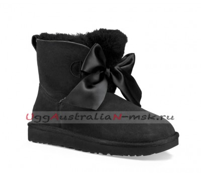 UGG GITA BOW MINI BOOT BLACK