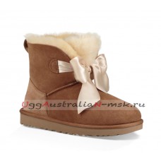 UGG GITA BOW MINI BOOT CHESTNUT