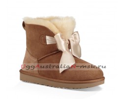 UGG GITA BOW MINI BOOT CHESTNUT