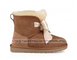 UGG GITA BOW MINI BOOT CHESTNUT