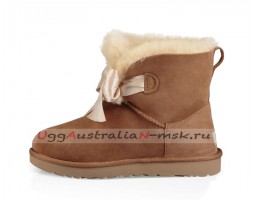 UGG GITA BOW MINI BOOT CHESTNUT