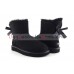 UGG MINI BAILEY BOW II METALLIC BLACK