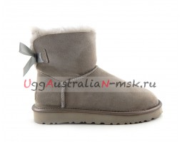 UGG MINI BAILEY BOW II METALLIC GREY VIOLET