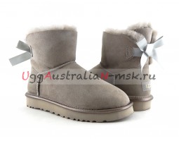 UGG MINI BAILEY BOW II METALLIC GREY VIOLET