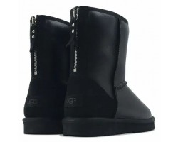  UGG MENS CLASSIC CHORT ZIP METALLIC BLACK