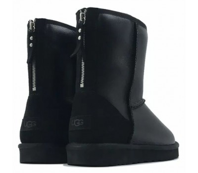  UGG MENS CLASSIC CHORT ZIP METALLIC BLACK