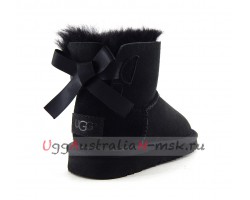 UGG KIDS MINI BAILEY BOW II BLACK