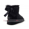 UGG KIDS MINI BAILEY BOW II BLACK