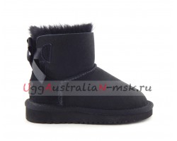 UGG KIDS MINI BAILEY BOW II BLACK