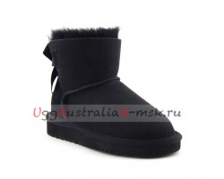 UGG KIDS MINI BAILEY BOW II BLACK