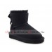 UGG KIDS MINI BAILEY BOW II BLACK