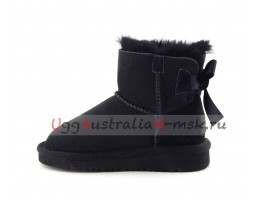 UGG KIDS MINI BAILEY BOW II BLACK