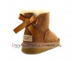 UGG KIDS MINI BAILEY BOW II CHESTNUT