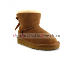 UGG KIDS MINI BAILEY BOW II CHESTNUT