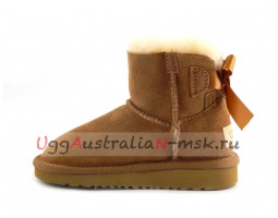 UGG KIDS MINI BAILEY BOW II CHESTNUT