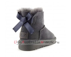 UGG KIDS MINI BAILEY BOW II GREY