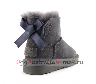 UGG KIDS MINI BAILEY BOW II GREY