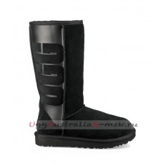 UGG CLASSIC TALL RUBBER BOOT BLACK