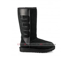 UGG CLASSIC TALL RUBBER BOOT BLACK