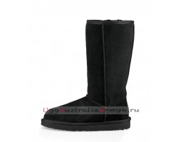 UGG CLASSIC TALL RUBBER BOOT BLACK