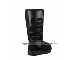 UGG CLASSIC TALL RUBBER BOOT BLACK