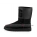 UGG CLASSIC SHORT RUBBER BOOT BLACK