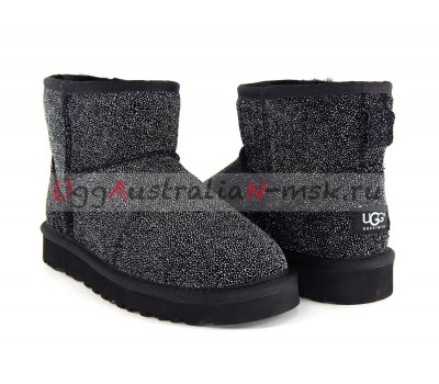 UGG CLASSIC MINI SEREIN BLACK
