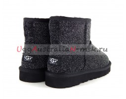 UGG CLASSIC MINI SEREIN BLACK