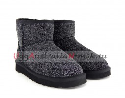 UGG CLASSIC MINI SEREIN BLACK