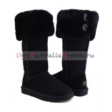 UGG BOOTS OVER THE KNEE BAILEY BUTTON II BLACK