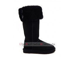 UGG BOOTS OVER THE KNEE BAILEY BUTTON II BLACK