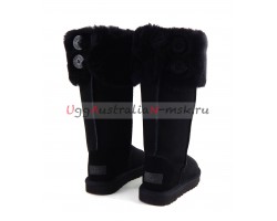 UGG BOOTS OVER THE KNEE BAILEY BUTTON II BLACK