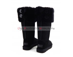 UGG BOOTS OVER THE KNEE BAILEY BUTTON II BLACK