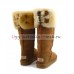 UGG BOOTS OVER THE KNEE BAILEY BUTTON II CHESTNUT