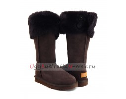 UGG BOOTS OVER THE KNEE BAILEY BUTTON II CHOCOLATE