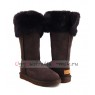 UGG BOOTS OVER THE KNEE BAILEY BUTTON II CHOCOLATE