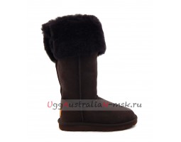 UGG BOOTS OVER THE KNEE BAILEY BUTTON II CHOCOLATE