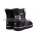 UGG CLASSIC MINI GLITTER PATCHWORK BOOT BLACK