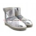 UGG CLASSIC MINI GLITTER PATCHWORK BOOT SILVER